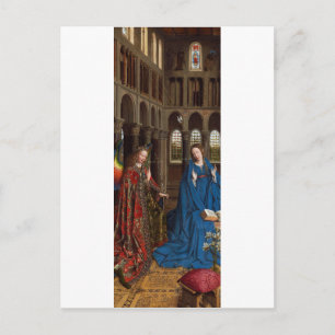 Annunciation by Jan van Eyck Postcard