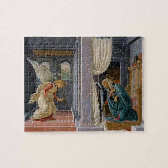 Annunciation by Sandro Botticelli Jigsaw Puzzle (Horizontal)