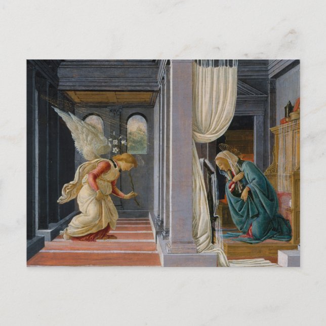 Annunciation by Sandro Botticelli Postcard (Front)