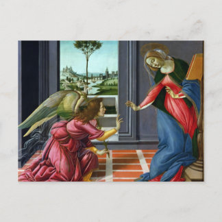 Annunciation by Sandro Botticelli Postcard