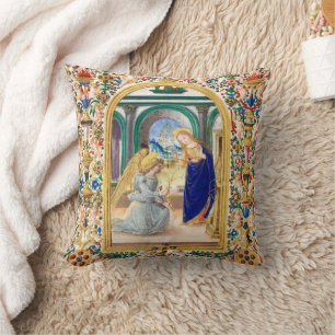 Annunciation Christmas  Throw Pillow