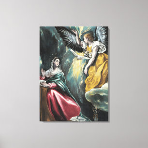 Annunciation El Greco Canvas Print