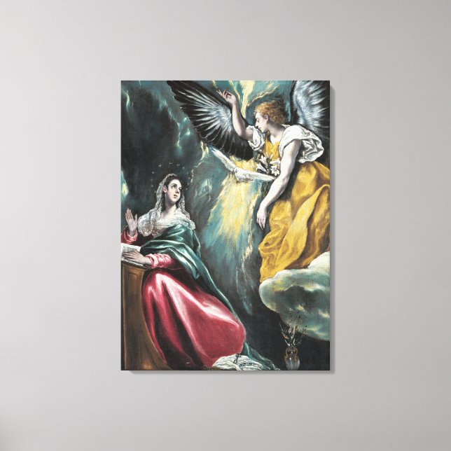 Annunciation El Greco Canvas Print (Front)