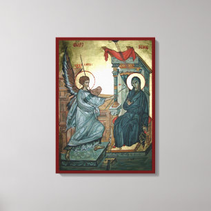 Annunciation Icon Canvas Print