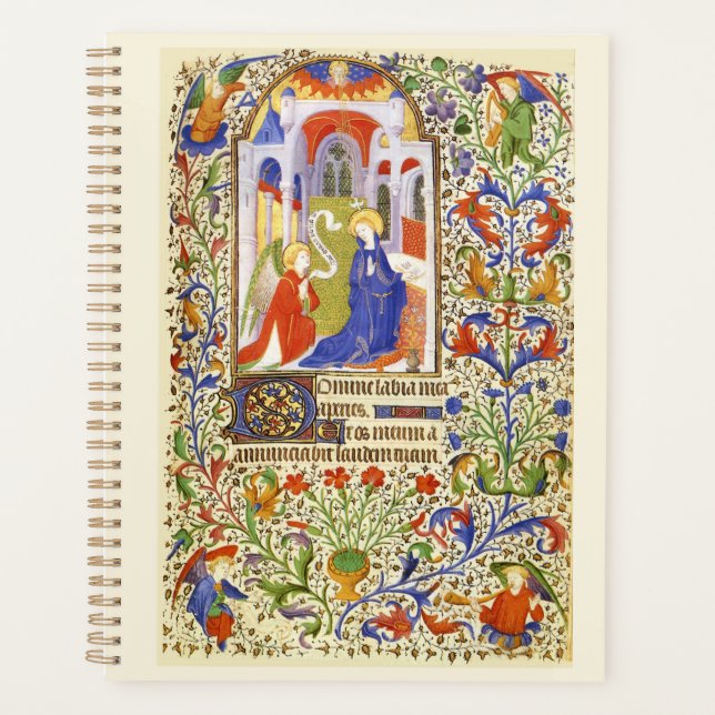 Annunciation Medieval illumination Planner (Front)