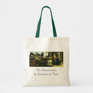Annunciation of the Lord by Leonardo da Vinci Tote Bag