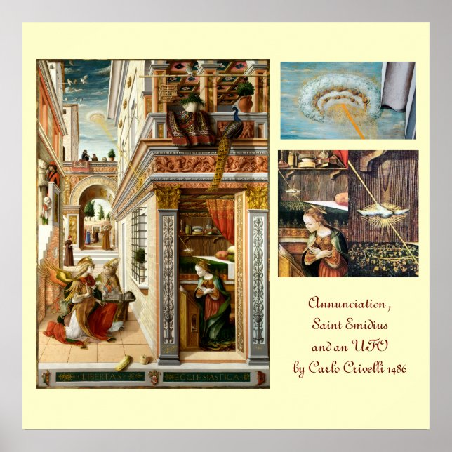 Annunciation ,Saint Emidius and an UFO Poster (Front)