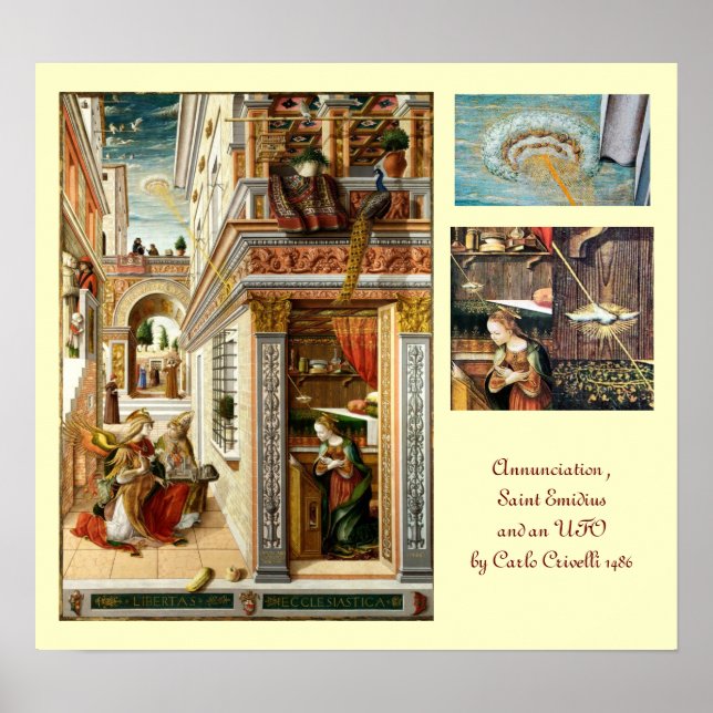 Annunciation ,Saint Emidius and an UFO Poster (Front)