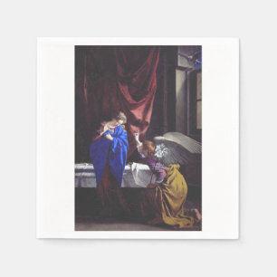 Annunciation to the Blessed Virgin Mary by Orazio Napkin