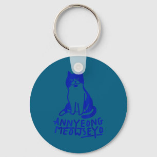 Annyeongmeowseyo K-drama Funny Cat Lovers  Keychain