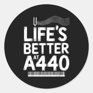 Ano Technician A440 Ano Tuner  Classic Round Sticker