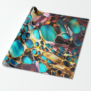 Anodized Metal Art Wrapping Paper