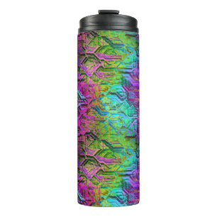 anodized rainbow titanium circuit : thermal tumbler