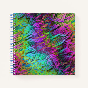 anodized rainbow titanium : notebook