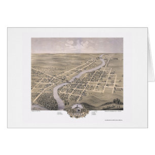 Anoka, carte panoramique de manganèse - 1869