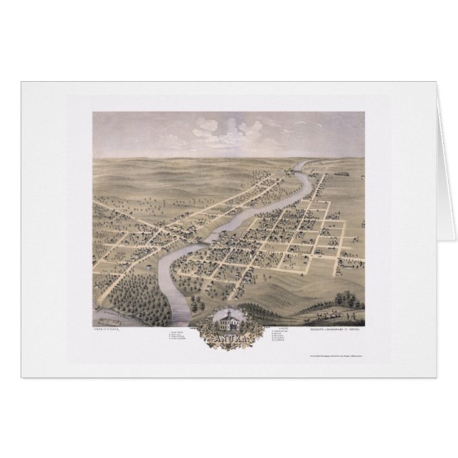 Anoka, MN Panoramic Map - 1869 (Front Horizontal)