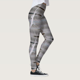 anole lizard silhouette grayscale leggings