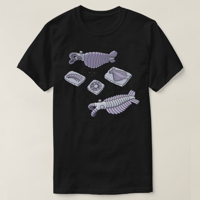 Anomalocaris Fossils T-Shirt (Design Front)