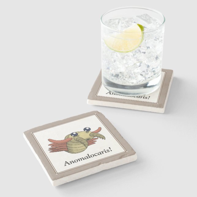 Anomalocaris- The Unusual Shrimp Stone Coaster (Side)