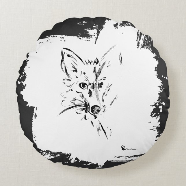Anonimal 1 round pillow (Front)