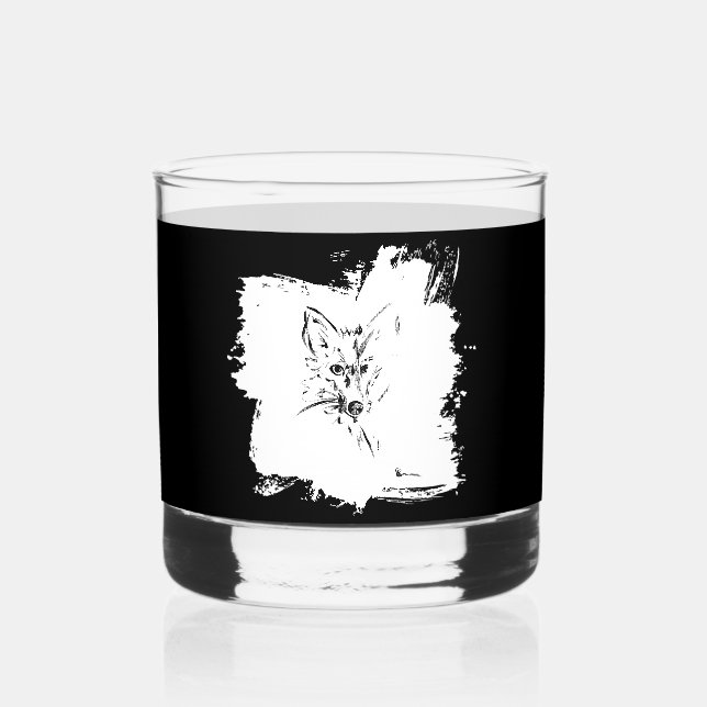 Anonimal 1 whiskey glass (Front)