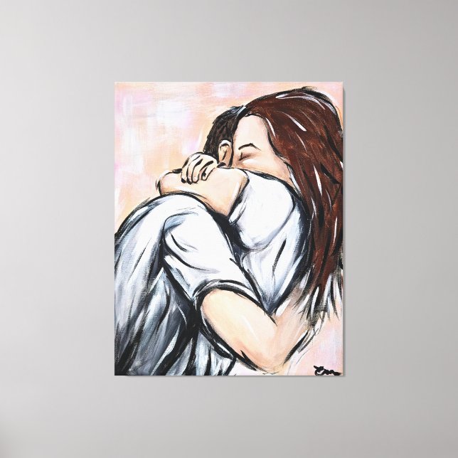 Anonyme à deux 1 canvas print (Front)