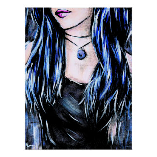 Anonymity 4 | Contemporary Female Portrait Poster