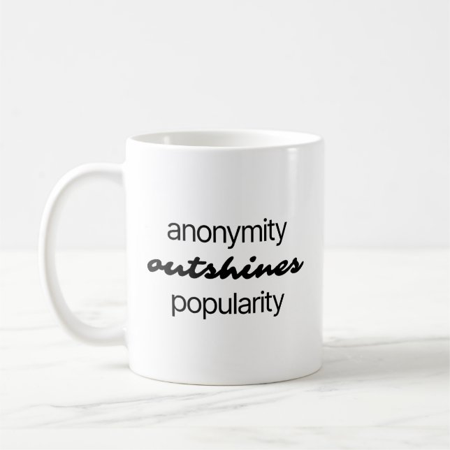 Anonymity Mug (Left)
