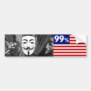 Anonymous 99% Bumper Sticker