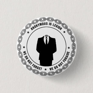 Anonymous Badge 1 Inch Round Button