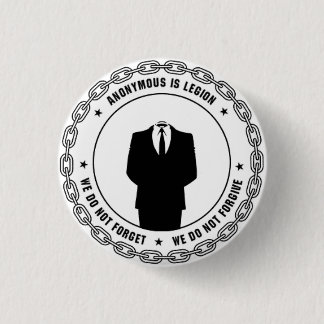 Anonymous Badge 1 Inch Round Button
