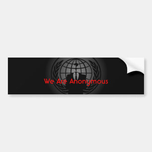 Anonymous( Bumper Sticker) Sticker