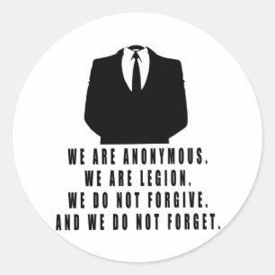 Anonymous Classic Round Sticker