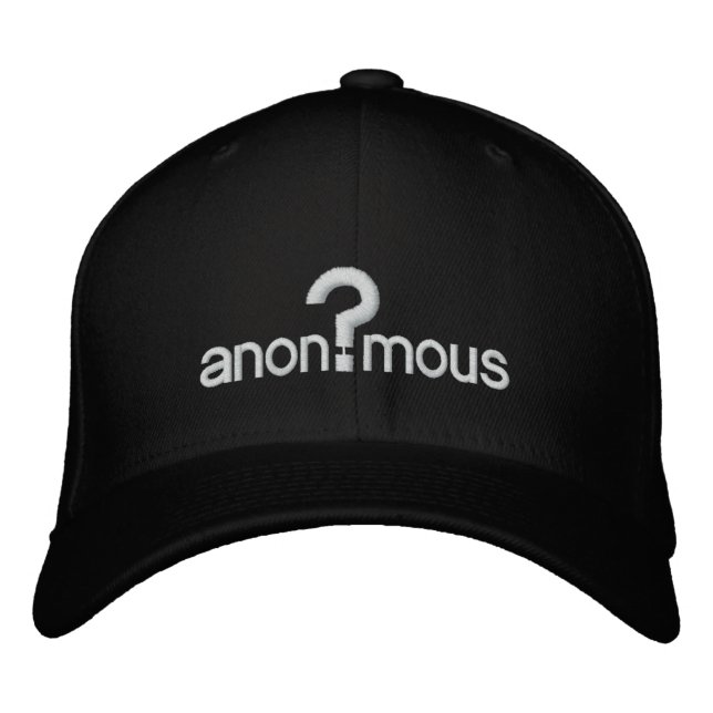 Anonymous Embroidered Hat (Front)