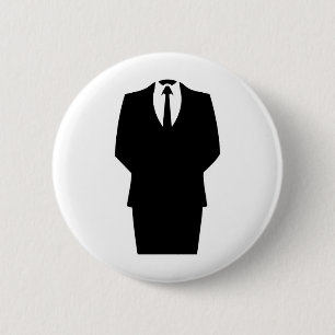 anonymous icon internet 4chan SA 2 Inch Round Button