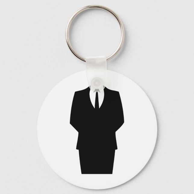 anonymous icon internet 4chan SA Keychain (Front)