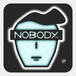 Anonymous nobody's face v2.1 square sticker