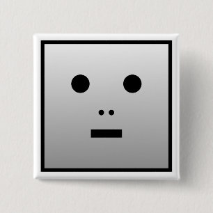 Anonymous Robot 2 Inch Square Button