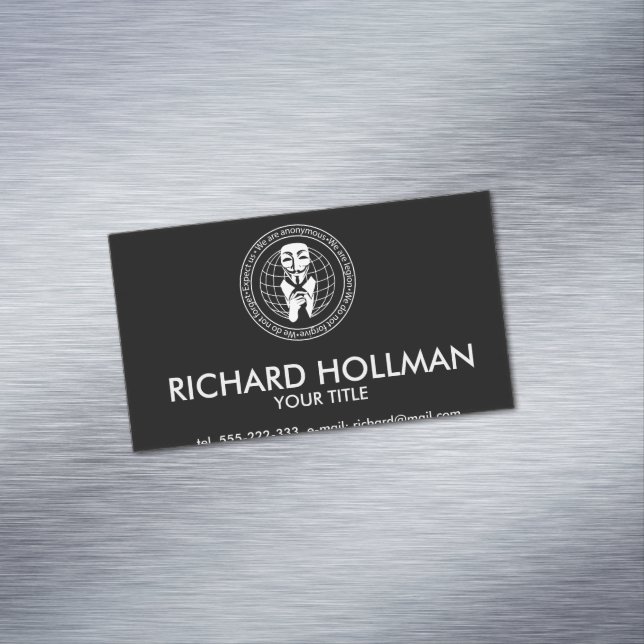 Anonymous seal 	Magnetic business card (In Situ)