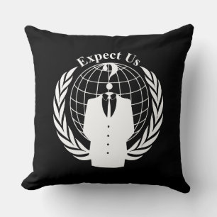 Anonymous seal throw pillow