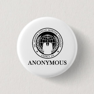 Anonymous Sic Semper Evello Mortem Tyrannis 1 Inch Round Button