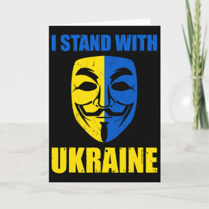 Anonymous Ukrainian Lover I Stand With Ukraine Sup Card
