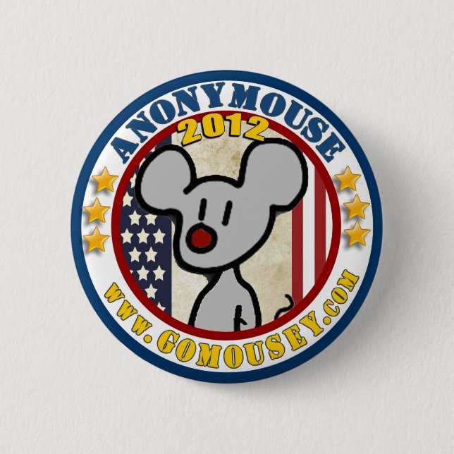 Anonymouse 2012 2 inch round button (Front)