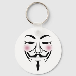 anonymus mask vendetta hacker cyber internet hackt keychain