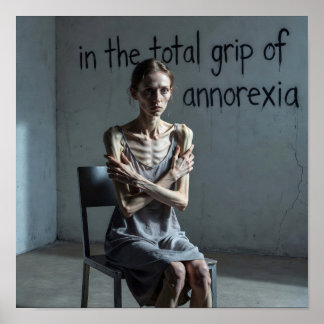 Anorexia Awareness Support Message Poster