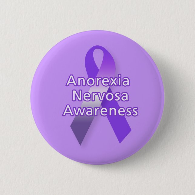 Anorexia Nervosa Awareness 2 Inch Round Button (Front)