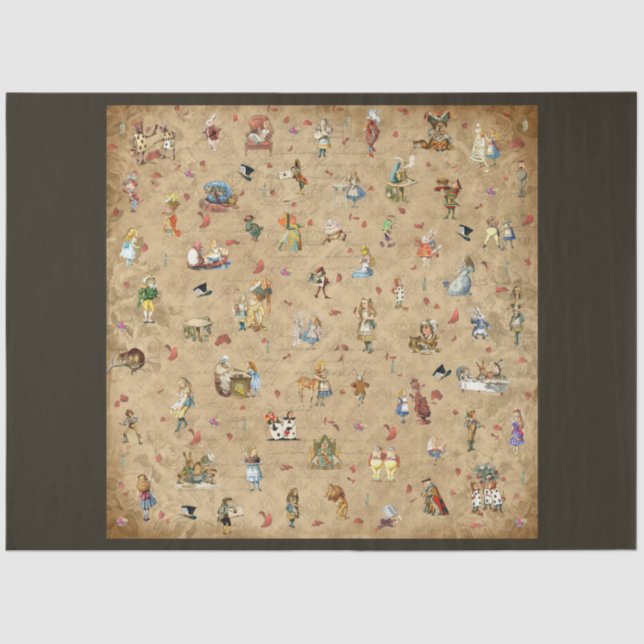 Another Alice in Wonderland Series Design 4 Tissue Paper (Front)