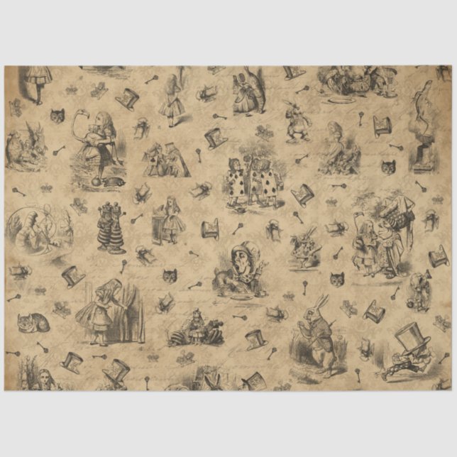 Another Alice in Wonderland Series Design 8 Tissue Paper (Front)