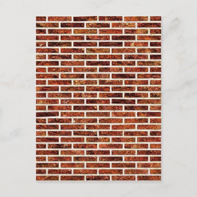 ANOTHER BRICK IN THE WALL! (Red Brick Pattern) ~ Postcard (Front)