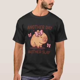 Another Day Another Slay Cute Capybara Lover Kawai T-Shirt